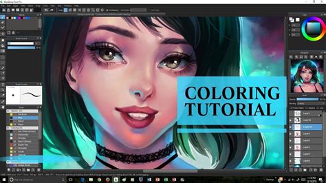 MediBang: Coloring Tutorial + Speedpaint | Coloring tutorial, Digital ...