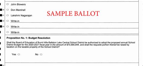 Envelope Shortage Delays Delivery of Absentee Ballots - Burnt Hills - Ballston Lake Central ...