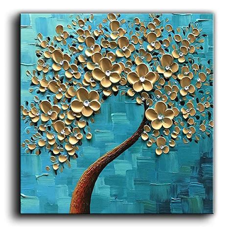 BACCOW Hand-Painted 3D Texture Contemporary Art Oil Painting On Canvas Modern Abstract Framed ...