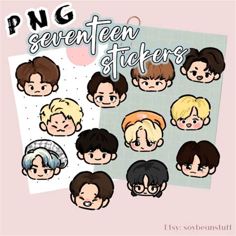 Seventeen Stickers - Etsy