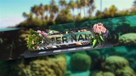 NATURE BANNER TEMPLATE PSD FILE - YouTube