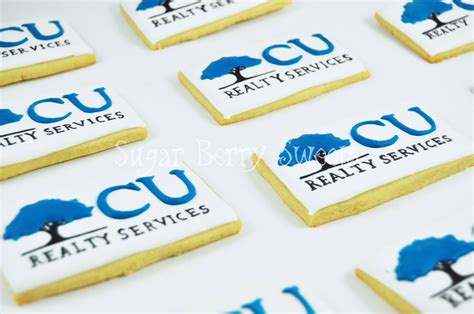 Custom Logo Sugar Cookies Business party favors-Thank you