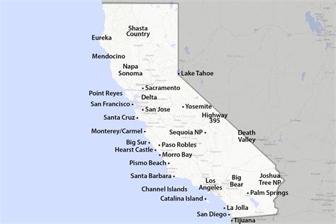 Maps of California - Created for Visitors and Travelers