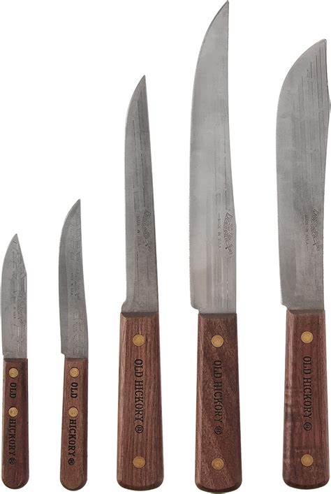 Ontario Knife Co. 5-Piece Old Hickory Knife Set 705 - Walmart.com