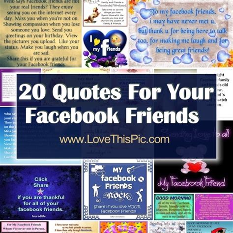 20 Quotes For Your Facebook Friends