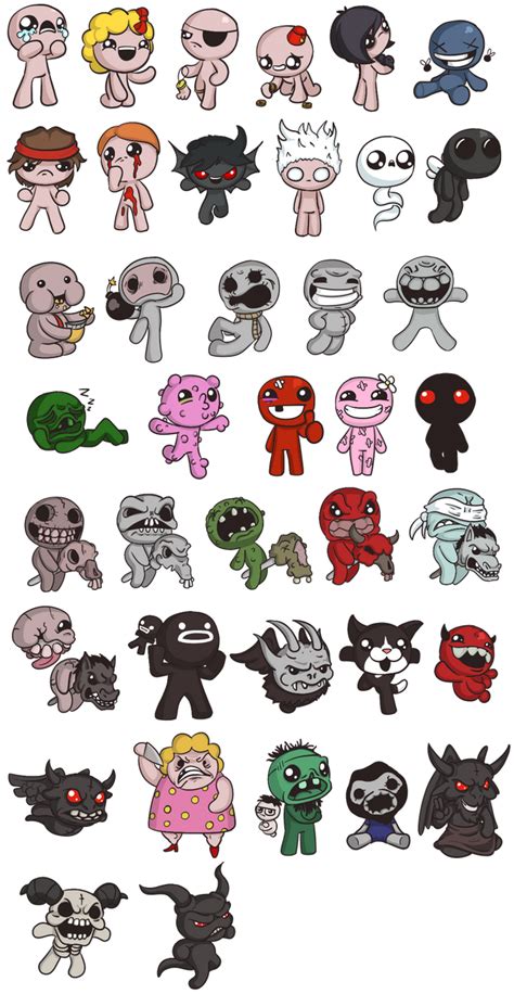 Binding of Isaac Characters by Memoski on DeviantArt