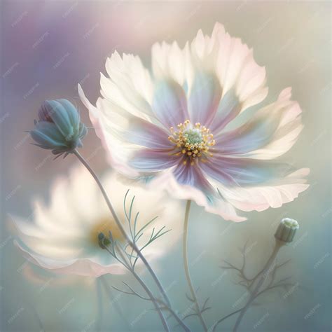 Premium AI Image | Soft Pastel Flower Abstract Background