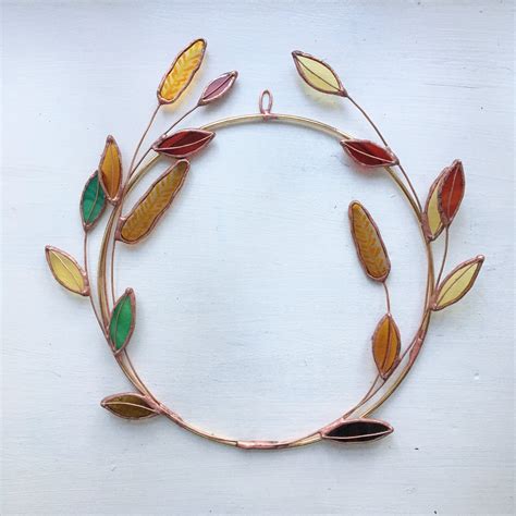 Autumnal Leaf Wreath no.2 / ABJ glassworks