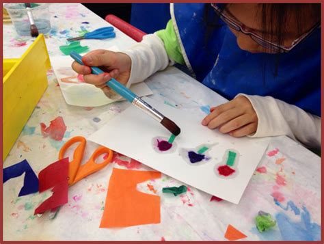 How Learning Comes in to Play!: Tissue Paper Painting in the Creativity Studio