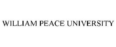 WILLIAM PEACE UNIVERSITY Trademark of William Peace University. Serial ...