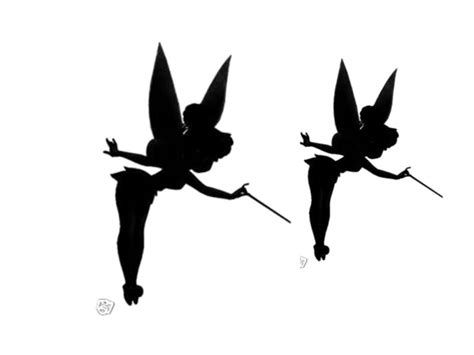 Tinkerbell Silhouette Vector at Vectorified.com | Collection of ...