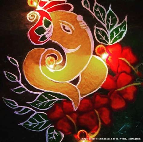 Ganesh Chaturthi 2019- 5 Simple Ganpati rangoli designs to enhance your festive decoration ...