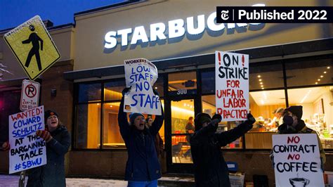 Starbucks Union Strikes at Dozens of Stores as Talks Stall - The New ...