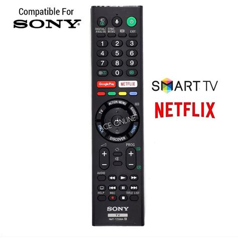 Sony Smart TV Remote control RMT-TZ300A with GooglePlay & Netflix Compatible All Sony Bravia LED ...