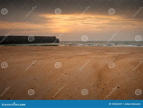 Sunset on a Beach in Scotland Stock Image - Image of afternoon, tide ...