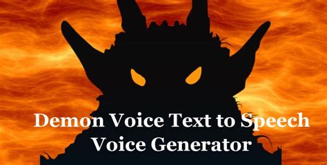 Best Demon Voice AI Generator to Get Demon AI Voice Free