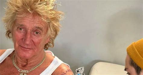 Rod Stewart gets new Celtic tattoo as rocker…