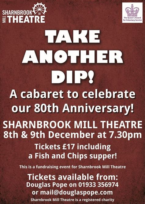 Take Another Dip!, Sharnbrook Mill Theatre, Earls Barton, December 8 to December 9 | AllEvents.in