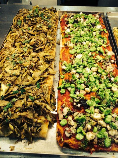 Creative toppings at Bonci's Pizzarium in #Rome | Italian recipes, Food, Vegetable pizza