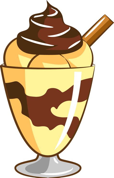 Ice cream sundae chocolate png graphic clipart design 19614285 PNG