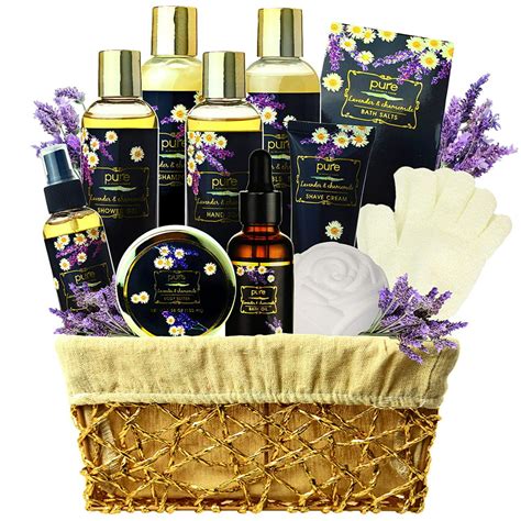 Lavender Spa Gift Basket for Women - Extra Large Bath Gift Set with ...