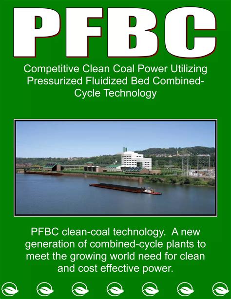 Competitive clean coal power utilizing pressurized fluidized bed ...