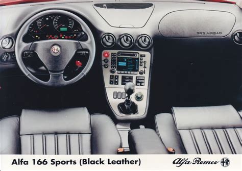 Alfa Romeo 166 Sports (Black Leather) dashboard & interior | Fotografie