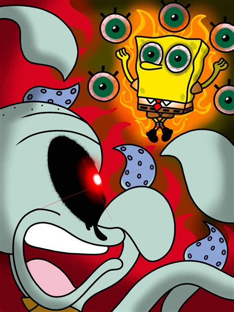 Red Mist Squidward VS Lost Episode Spongebob by Lucariotheskeleton on DeviantArt