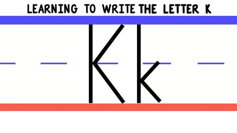 Write the Letter K - ABC Writing for Kids - Alphabet Handwriting by 123ABCtv - YouTube