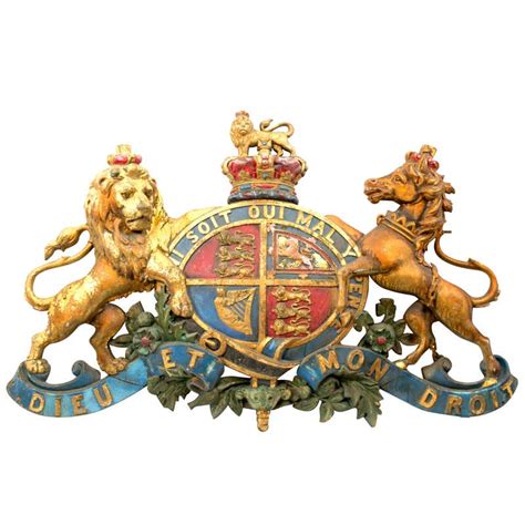 Large Iron Crest of the British Royal Family at 1stDibs