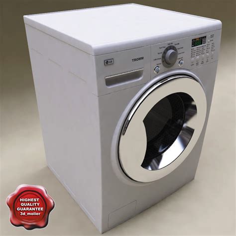 3d model lg washer dryer combo