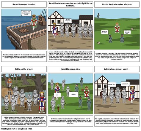 History Harold Godwin’s battle Storyboard por rateeldirawi