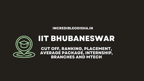 IIT Bhubaneswar: Cut Off, Ranking, Placement, Average Package ...