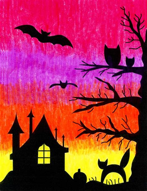 12 Easy Halloween Drawing Ideas for Kids | Easy halloween drawings ...