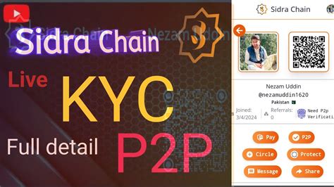 P2P verification of Sidra chain | KYC for sidra Chain | Sidra chain Full detail | Sidra bank ...