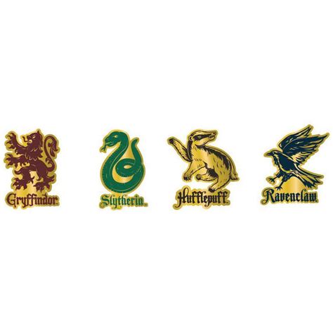 Harry Potter House Mascots 4-Piece Enamel Pin Set