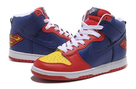 Superman Nike Dunks | Nike Dunk Superhero High SB Premium ID SuperMan Blue Red Yellow: Superman ...