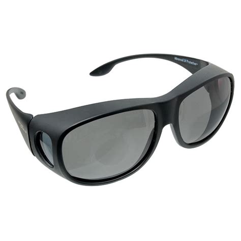 Solar Shield Fits Over Sunglasses - Gray | Fit Over Glasses - HearMore.com