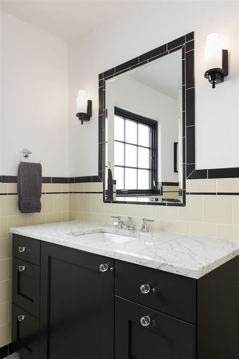 A New Historic Art Deco Guest Bathroom – enzy design | Utah Interior Design