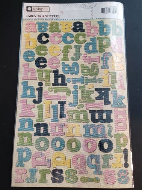 Alphabet Scrapbook Stickers - You Choose | eBay