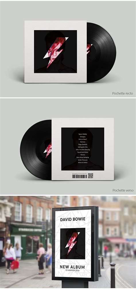 PRINT - David Bowie Vinyl concept on Behance