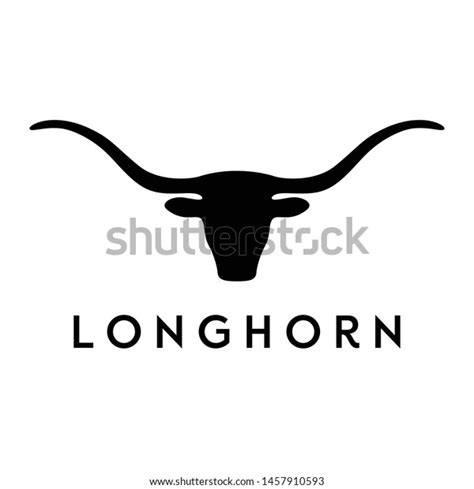 Vector Illustration Longhorn Bull Logo Concept Stock Vector (Royalty ...