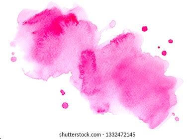 Pink Watercolor Painting Ideas Techniques Background Stock Illustration ...