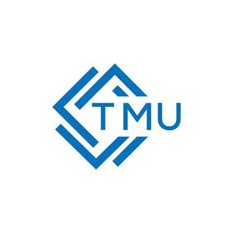 TMU technology letter logo design on white background. TMU creative ...