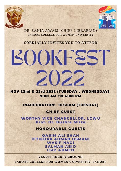 LCWU Central Library brings you Annual Bookfest 2022 – 2023