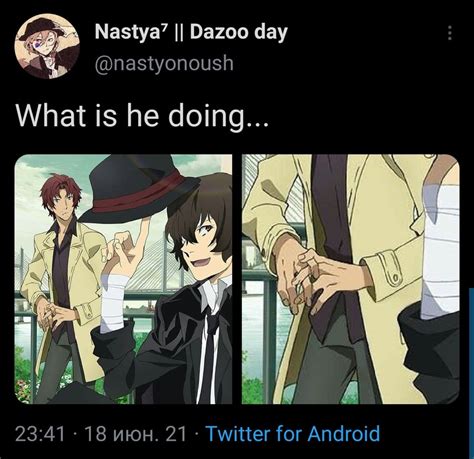 Odasaku, please, explain (the tweet is mine, no worries) : BungouStrayDogs