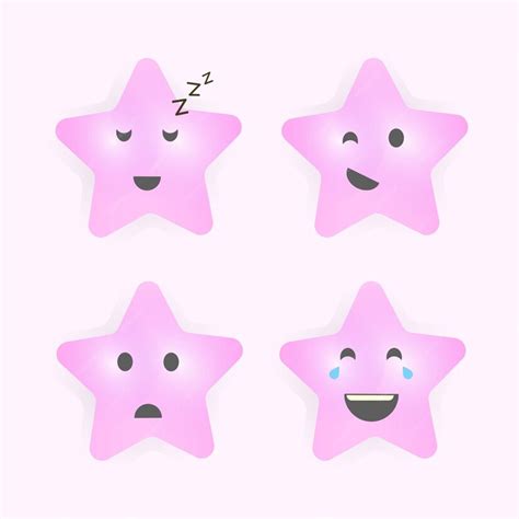 Premium Vector | Set of cute face expressions