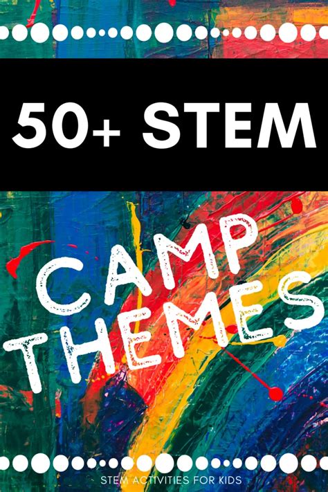 STEM Camp Theme Ideas - STEM Activities for Kids Camping Activites For Kids, Day Camp Activities ...