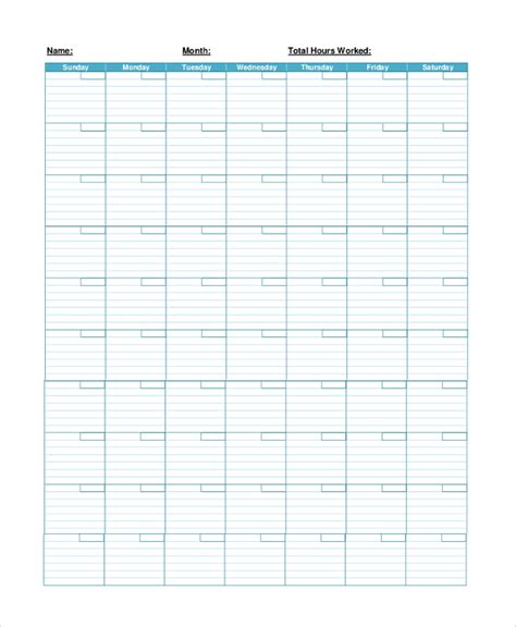 FREE 7+ Printable Calendar Templates in PDF | MS Word