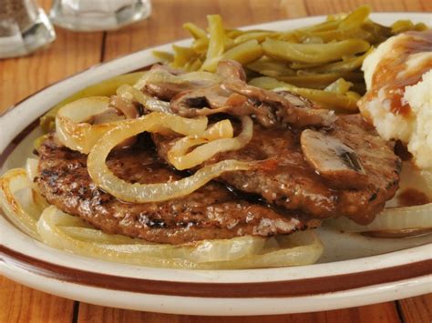 Classic Hamburger Steak With Onions And Gravy Recipe | CDKitchen.com